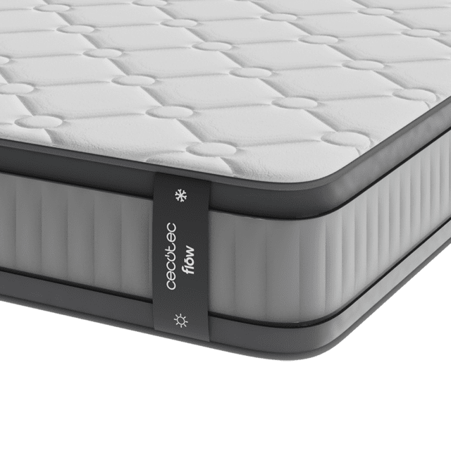 Cecotec Colchón Flow 8800 Hybrid 150x190 Colchón Híbrido Multicapa Con Núcleo De Muelles Ensacados SpringCore Altura De 32 Cm Y Tecnologías SeparateMuv ViscoCare+ & BreathSoft.Colchón Híbrido Multicapa Con Núcleo De Muel