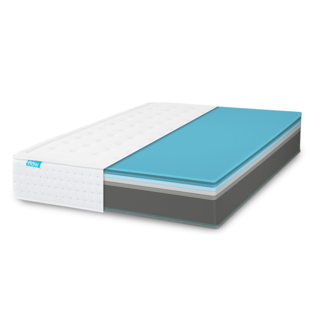 Cecotec Colchón Flow HybridLuxe Fresh 6900 150x190 Híbrido De 14 Capas Con Altura De 31 Cm Núcleo De Muelles Ensacados Y Tecnologías SpringPlus Fresh & SilkySoft+. Colchón Híbrido De 14 Capas Con Altura De 31 Cm Núcleo De