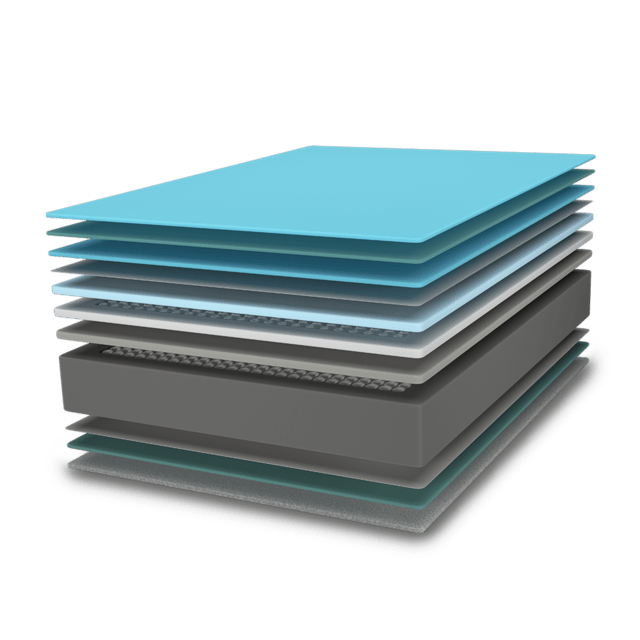 Cecotec Colchón Flow HybridLuxe Fresh 6900 150x190 Híbrido De 14 Capas Con Altura De 31 Cm Núcleo De Muelles Ensacados Y Tecnologías SpringPlus Fresh & SilkySoft+. Colchón Híbrido De 14 Capas Con Altura De 31 Cm Núcleo De