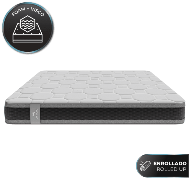 Cecotec Colchón Flow PureVital 5800 105x190 Colchón multicapa con altura de 32 cm y viscoelástica ViscoSenseColchón multicapa con altura de 32 cm y viscoelástica ViscoSense