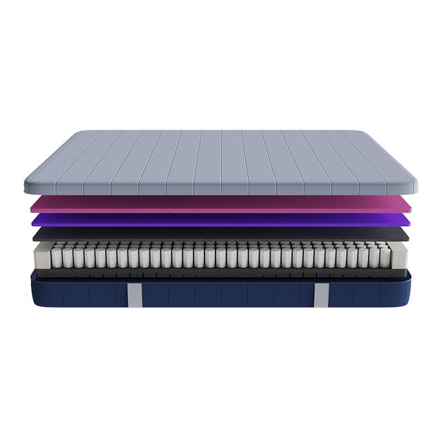 Cecotec Colchón Viscoelástico Y Enfundable De 28 Cm De Altura Con Núcleo De Muelles Ensacados Y 4 Capas Para Una Firmeza Medio Alta Y Tecnologías SeparateMuv MorphoAdapt+ SoftFresh & EasyClean. Colchón Flow E-Hybrid 90x190C