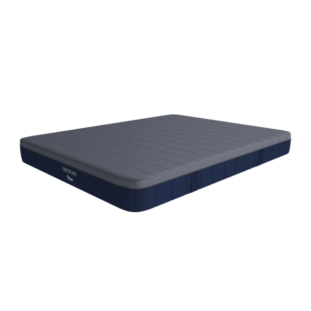 Cecotec Colchón viscoelástico y enfundable de 28 cm de altura con núcleo de muelles ensacados y 4 capas para una firmeza medio alta y tecnologías SeparateMuv MorphoAdapt+ SoftFresh & EasyClean. Colchón Flow e-Hybrid 90x190C