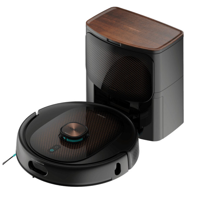 Cecotec Conga 10090 AI Spin Revolution Ultra Power Home LifestyleRobot Aspirador Con Inteligencia Artificial Navegación Láser Y Base De Autovaciado. Inteligencia Artificial Evita Objetos. 4 En 1: Barre Aspira Friega Y Pasa Las