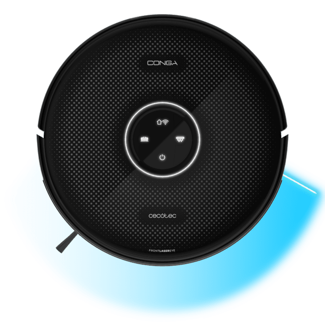 Cecotec Conga 14090 Dual Roller Home&Fill Robot Aspirador Y Friegasuelos Con Base De Autovaciado De Polvo Y Agua Sucia Y Rellenado De Agua Limpia. Navegación Ultraprecisa Con Láser Integrado. Fregado Profesional Con Rodillo Fr
