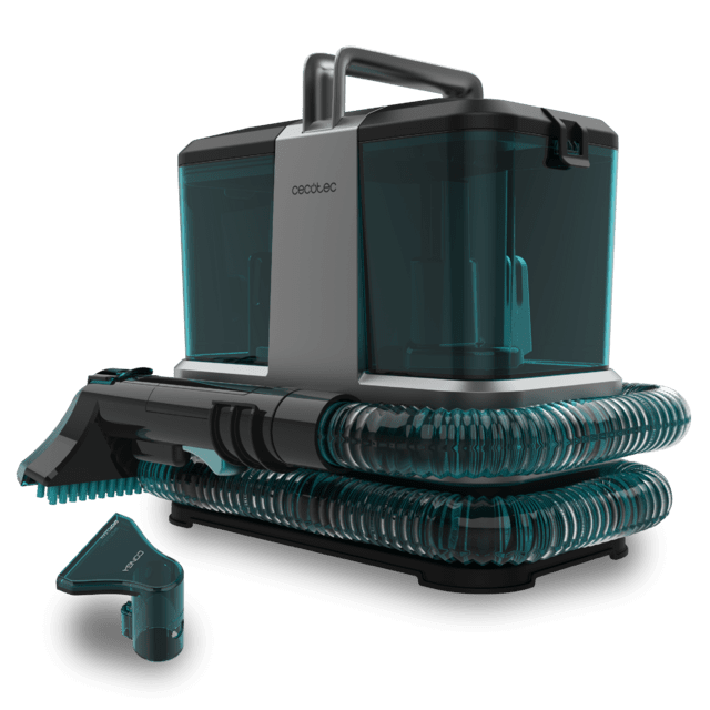Cecotec Conga 2000 Carpet&Spot Clean Compact Limpiatapicerías con 330 W de potencia. Diseño compacto. Depósito de agua limpia de 800 ml y de agua sucia de 500 ml. Spray pulverizador. Limpiatapicerías