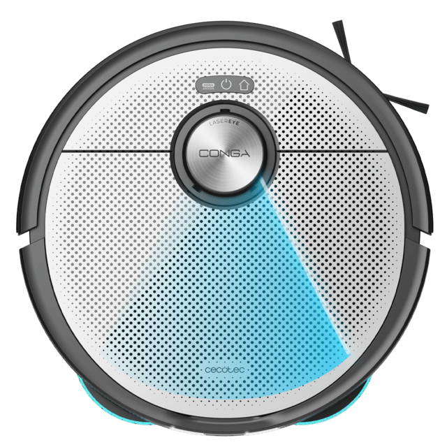 Cecotec Conga 20090 ProAI EndlessFoam Robot Aspirador Con Tecnología Láser De Navegación Y Detección De Objetos. Base De Autovaciado Con Tanques De Agua Limpia Y Agua Sucia Bolsa De Polvo Y Dosificador De Jabón. Autolimpiez