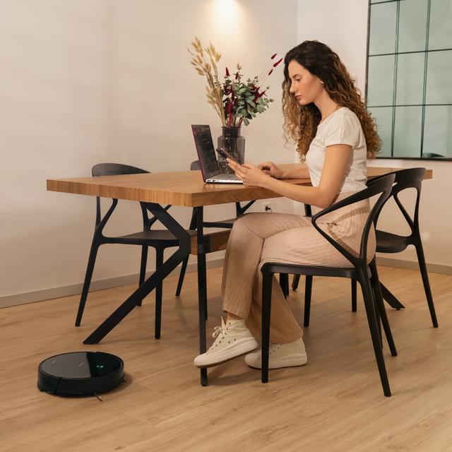 Cecotec Conga 2499 Ultra Genesis Robot Aspirador Con Tecnología Giroscópica. Friega Aspira Y Barre A La Vez. Potencia De Succión De 2200 Pa. APP CECOTEC. Cepillo Multifunción. Depósito Mixto. 2 Cepillos Laterales. 3 Litros