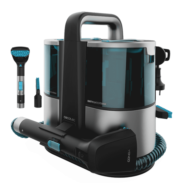 Cecotec Conga 4000 Carpet&Spot Clean XL. M Aspirador de tapicerías con Potencia de 400 W. Dos depósitos uno de agua limpia y otro de agua sucia. Pulverizador de agua y 12 kpa de succión  Aspirador de tapicerías
