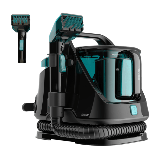 Cecotec Conga 5000 Carpet&Spot Clean XXL Aspirador de tapicerías Spot & Carpet Clean. Potencia de 650 W. Dos depósitos uno de agua limpia y otro de agua sucia. Pulverizador de agua y 12 kpa de succión Aspirador de tapicerías