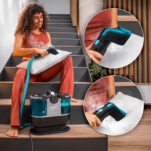 Cecotec Conga 7000 Carpet&Spot Clean Steam XXL Limpiatapicerías Con 1700 W De Potencia. Uso De Vapor Para Desincrustar Mejor La Suciedad. Depósito De Agua Limpia De 1600 Ml Y De Agua Sucia De 950 Ml. Radio De Acción De 7 Metr