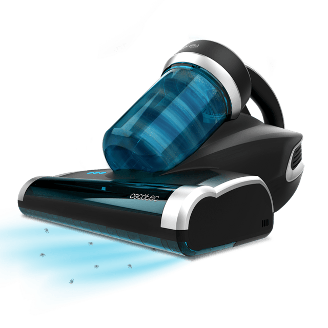 Cecotec Conga 7000 Mattress Aspirador de colchones y tapicerías con 700 W de potencia y 12 kPa de poder de succión. Incluye luz ultravioleta UV-C que acaba hasta con el 99 9 % de los alérgenos. Tecnología con cepillo motoriz
