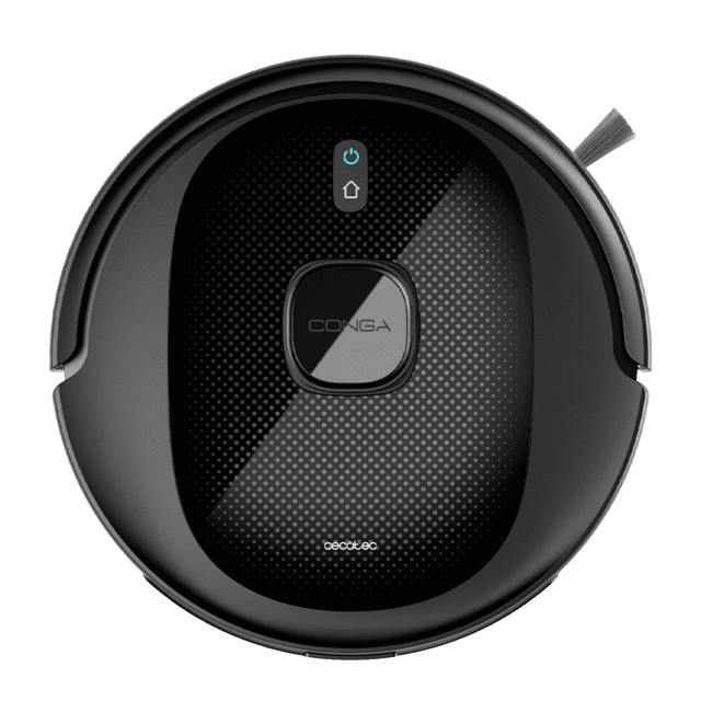 Cecotec Conga 7490 Immortal Genesis. Robot Aspirador Con Tecnología De Navegación Láser. Limpieza 4 En 1: Barre Aspira Friega Y Pasa La Mopa. Potencia De Succión De 2600 Pa. 120 Minutos De Autonomía. Cepillo Central Multifu