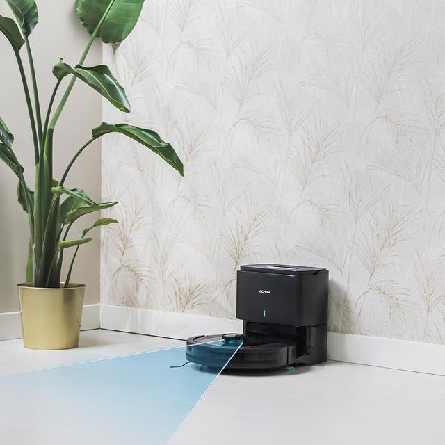 Cecotec Conga 7490 Ultimate Home Genesis Robot Aspirador Con Navegación Láser Y Base De Autovaciado. Limpieza 4 En 1: Barre Aspira Friega Y Pasa La Mopa. Potencia De Succión De 4000 Pa. 120 Minutos De Autonomía. Cepillo Cent