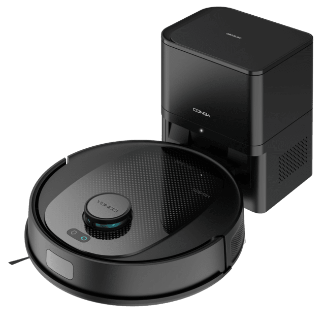 Cecotec Conga 7690 Immortal Max Home Robot Aspirador Con Tecnología De Navegación Láser. Base De Autovaciado Con 2 5 L De Capacidad. Limpieza 4 En 1: Barre Aspira Friega Y Pasa La Mopa. Potencia De Succión De 5000 Pa. Hasta