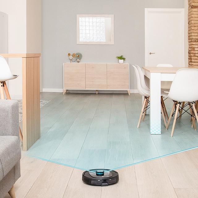 Cecotec Conga 8290 Immortal Ultra Power Home Genesis Robot Aspirador Con Navegación Láser Y Base De Autovaciado. Bolsa De 3 Litros. 4 En 1: Barre Aspira Friega Y Pasa La Mopa. 7000 Pa. 280 Minutos De Autonomía. Mopa De Fregad