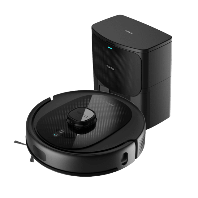 Cecotec Conga 8290 Immortal Ultra Power Home X-Treme Robot Aspirador Con Navegación Láser Y Base De Autovaciado. 4 En 1: Barre Aspira Friega Y Pasa La Mopa. Potencia De Succión De 7000 Pa. 280 Minutos De Autonomía. Mopa De F