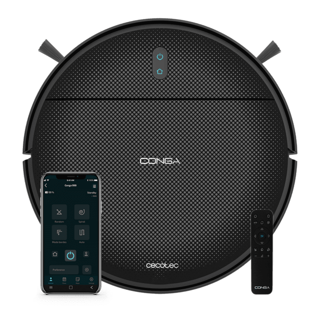 Cecotec Conga Animal X Robot aspirador con navegación reactiva para una limpieza total de la casa. Gran boca de succión con potencia de 1700 Pa. 2 cepillos laterales. Autonomía de 120 minutos. 5 Programas de limpieza. Control