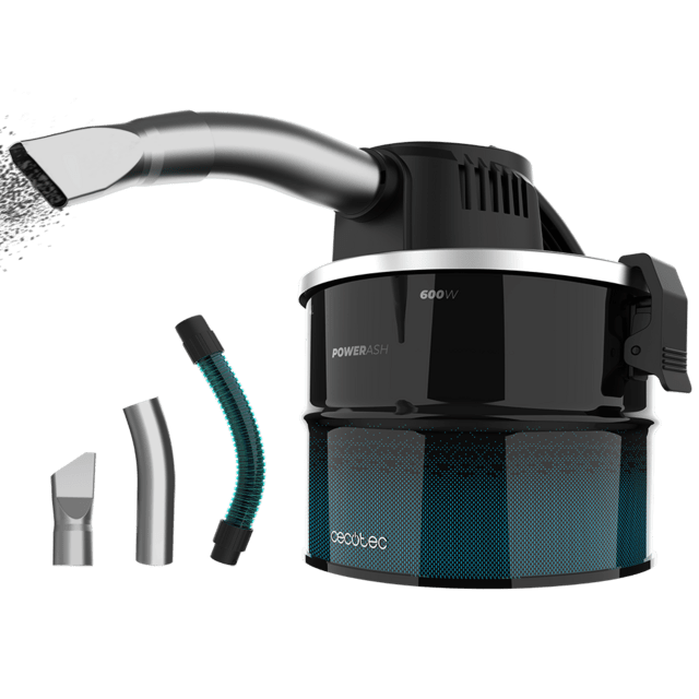 Cecotec Conga Ash 1000 Home Aspirador de cenizas y de pellets compacto de 4L y 600 W de potencia ultraligero y de fácil transporte Aspirador de cenizas