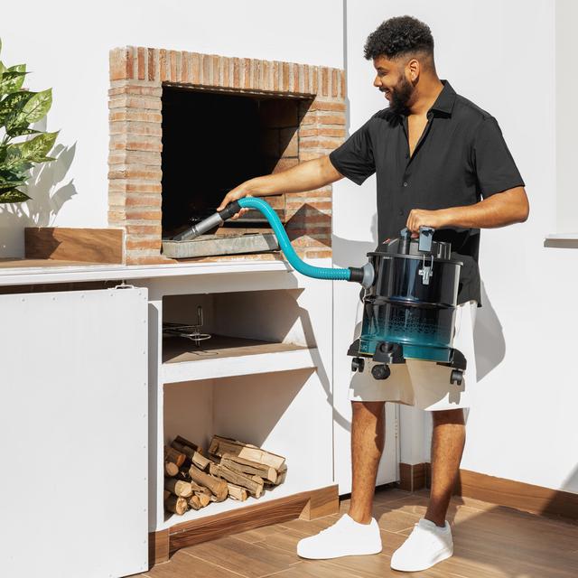 Cecotec Conga Ash 5000 Free Aspirador De Cenizas Y De Pellets Conga Ash 5000 Free De 20L 1200 W De Potencia Y Sencillo Transporte Gracias A Sus Ruedas Y Su Asa De Transporte Aspirador De Cenizas