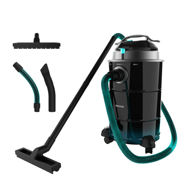 Cecotec Conga Ash 6000 EasyGo XL Aspirador De Cenizas Y De Pellets De 30L 1500 W De Potencia Y Sencillo Transporte Gracias A Sus Ruedas Y Su Asa De Transporte Aspirador De Cenizas