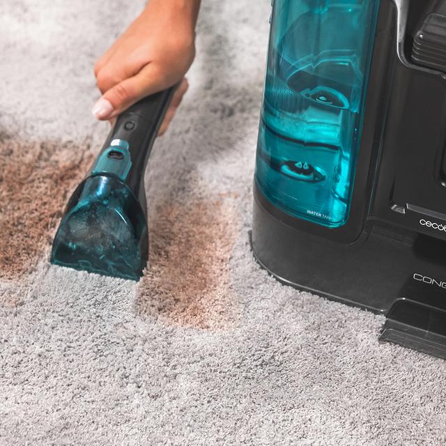 Cecotec Conga Carpet&Spot Clean Liberty XL Aspirador De Tapicerías Con Potencia De 150W Con Batería Y Autonomía De 30 Minutos. Dos Depósitos Uno De Agua Limpia Y Otro De Agua Sucia. Pulverizador De Agua Y Accesorio Limpia Ve