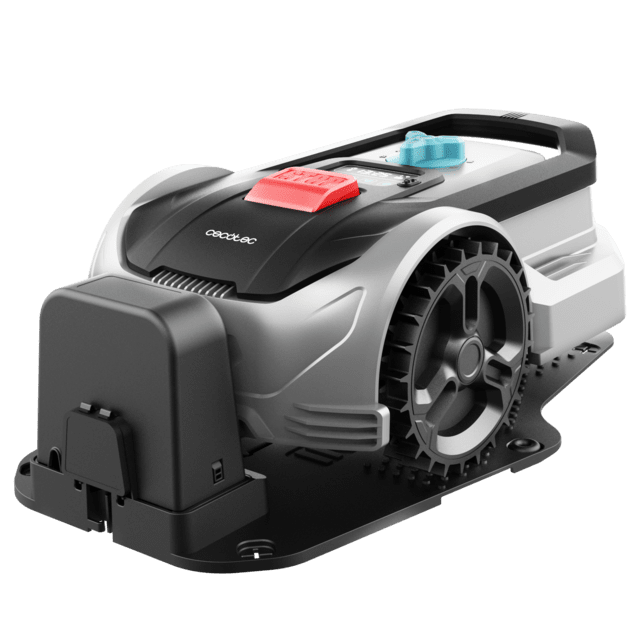 Cecotec Conga GrassHopper 300 Robot Cortacésped Con Motor Digital Brushless. Para Superficies De Hasta 300 M2. Pendiente Máxima De 27%. Regulador De Las Hojas De Corte. Sensor Detector De Lluvia. Tecnología Plug&Play. Robot C