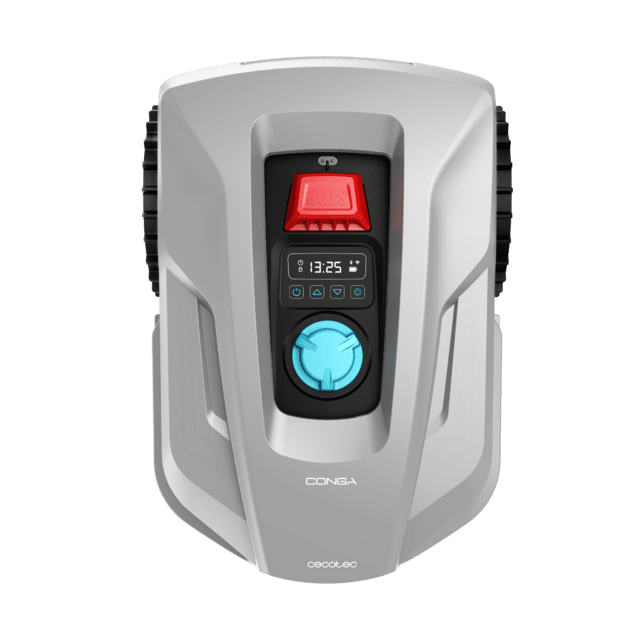 Cecotec Conga GrassHopper 800 Connected Robot Cortacésped Con Motor Digital Brushless. Para Superficies De Hasta 800 M2. Pendiente Máxima De 35%. Regulador De Las Hojas De Corte. Sensor Detector De Lluvia. Control APP. Robot C