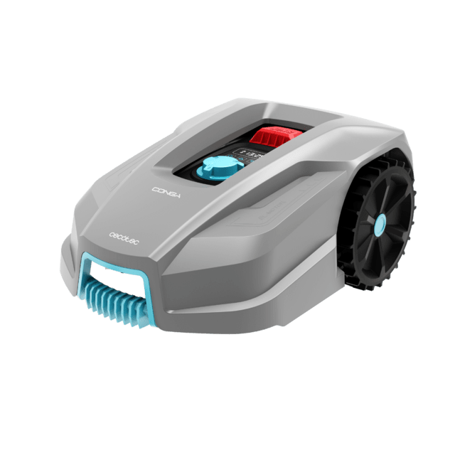Cecotec Conga GrassHopper 800 Connected Robot Cortacésped Con Motor Digital Brushless. Para Superficies De Hasta 800 M2. Pendiente Máxima De 35%. Regulador De Las Hojas De Corte. Sensor Detector De Lluvia. Control APP. Robot C