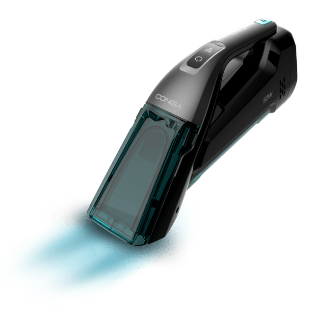 Cecotec Conga Hand Carpet&Spot Clean 1500 Aspirador de tapicecerias de mano con depósito de agua limpia y agua sucia por separado cepillo de cerdas para desincrustar la suciedad y 20 minutos de autonomía. Aspirador de tapicece