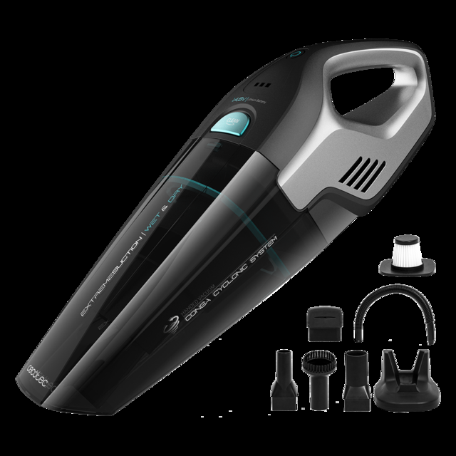 Cecotec Conga Immortal ExtremeSuction 14 8 V Hand. Aspirador De Mano Que Aspira Sólidos Y Líquidos Ligero Y Sin Bolsas Tiempo De Autonomía 20 Minutos 14 8 V Tecnología Ciclónica Aspirador De Mano Sin Cable