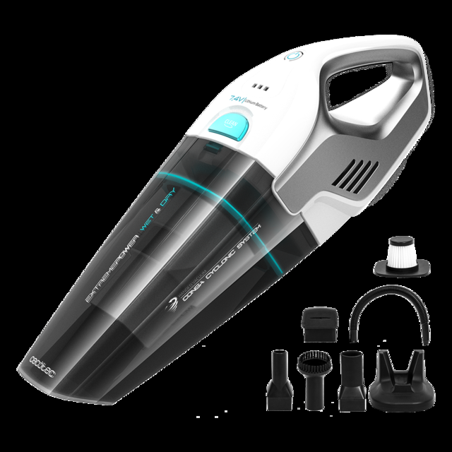 Cecotec Conga Immortal ExtremeSuction 7 4 V Hand. Aspirador de Mano que aspira sólidos y líquidos Ligero y sin Bolsas Tiempo de autonomía 20 Minutos 7 4 V Tecnología ciclónica Aspirador de mano sin cable