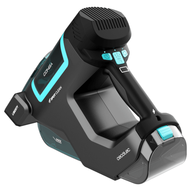 Cecotec Conga MotorHand Carpet&Spot Clean 2500 Aspirador De Tapicerías De Mano Con Depósito De Agua Limpia Y Agua Sucia Por Separado Cepillo De Cerdas Motorizado Para Desincrustar La Suciedad Y 25 Minutos De Autonomía. Aspira