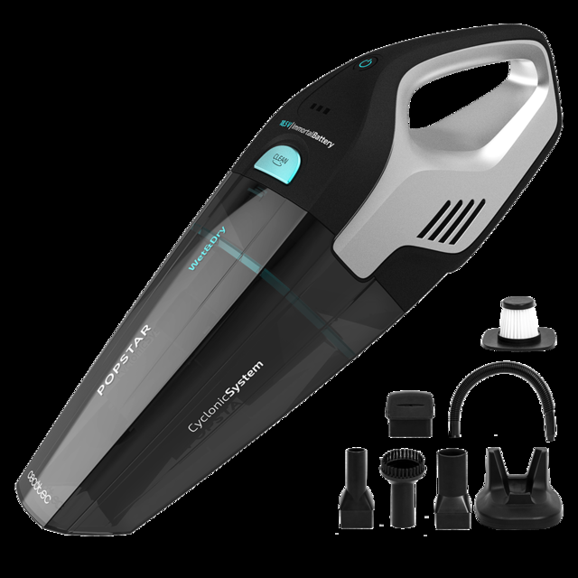 Cecotec Conga Popstar Micro 18 5V Hand. Aspirador de Mano sin Cables Potente Sin Bolsa Batería Litio para sólidos y líquidos con Base de Carga Aspirador de mano sin cable