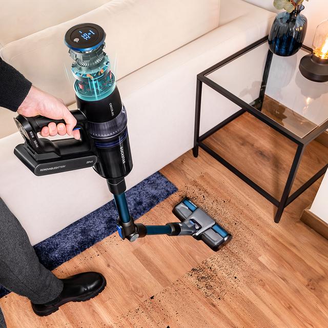 Cecotec Conga Rockstar 11500 Odyssey ErgoFlex Aspirador Sin Cables 3 En 1: Vertical Escoba Y De Mano Con Motor Digital Brushless. Máxima Potencia De Succión De 300 AW Y Ultrapotencia De 850 W. Autonomía De 90 Minutos. Tubo Fl
