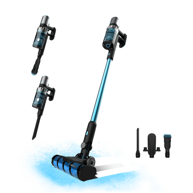 Cecotec Conga Rockstar 2500 Thunder Jalisco Aspirador escoba sin cables sin bolsa 3 en 1 con ciclón paralelo. Potencia de 400 W 30 kPa y 122 aW. 65 minutos de autonomía. Tubo rígido y cepillo Jalisco. Aspirador escoba sin cab