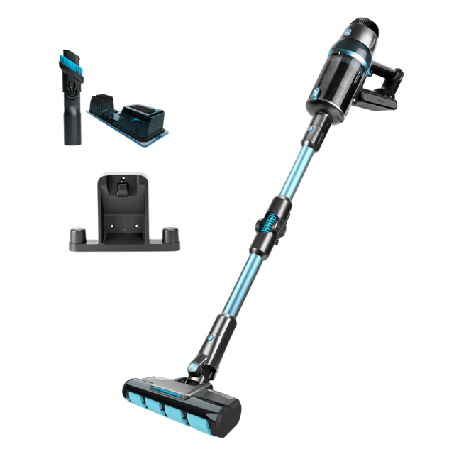 Cecotec Conga RockStar 2500 Vital ErgoWet Aspirador vertical sin cables 4 en 1 con motor digital. Con cepillo Jaliscazo. 680 W de potencia y 26 kPa. 230 aW. Autonomía de 90 minutos. 4 modos de funcionamiento. Pantalla digital.