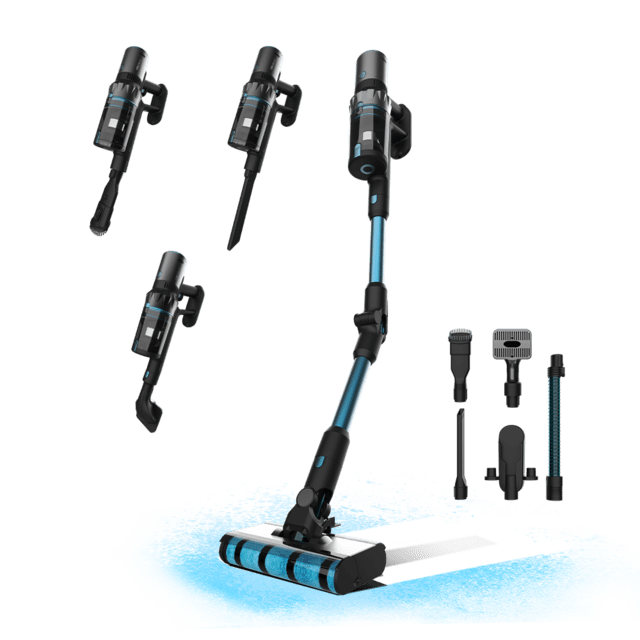 Cecotec Conga Rockstar 3500 Storm ErgoTwice Animal Aspirador vertical 3 en 1 con ciclón paralelo. Potencia de 510 W 30 kPa y 150 aW. 70 minutos de autonomía. Tubo flexible cepillo Jalisco accesorio especial para muebles y esqu