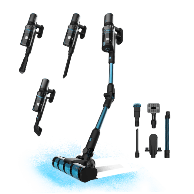 Cecotec Conga Rockstar 3500 Storm Flex Animal Aspirador escoba sin cables sin bolsa 3 en 1 con ciclón paralelo. Potencia de 500 W 30 kPa y 150 aW. 70 minutos de autonomía. Tubo flexible cepillo Jalisco accesorio especial para