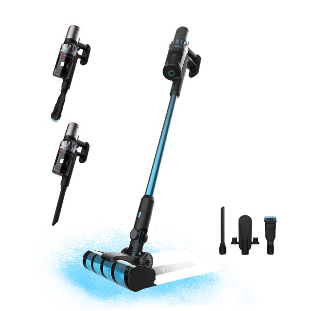 Cecotec Conga Rockstar 3500 Storm Jalisco Aspirador escoba sin cables sin bolsa 3 en 1 con ciclón paralelo. Potencia de 500 W 30 kPa y 150 aW. 70 minutos de autonomía. Tubo rígido cepillo Jalisco y accesorio especial para mue