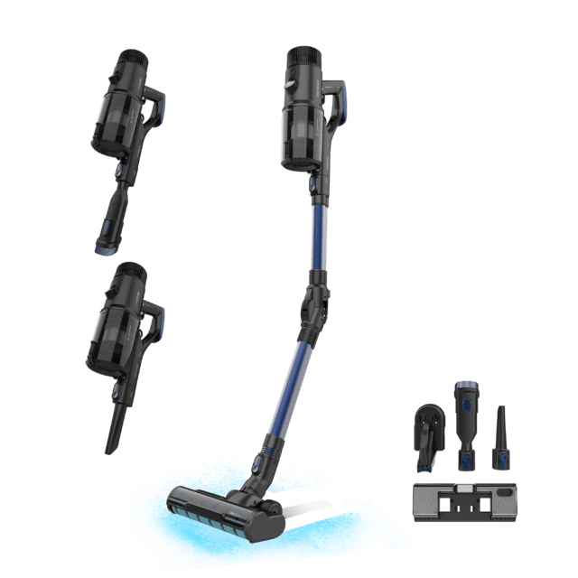 Cecotec Conga Rockstar 6500 Century ErgoWet Aspirador vertical 4 en 1 con potencia 630 W 30 kPa y 100 minutos de autonomía. Cepillo Jalisco. Con 200 aW de potencia. Water tank. Aspirador escoba sin cables sin bolsa