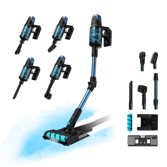 Cecotec Conga Rockstar 8500 Infinity ErgoWet Animal Aspirador escoba sin cables sin bolsa 4 en 1 con potencia 680 W 30 kPa y 100 minutos de autonomía. Cepillo Jaliscazo. Con 250 AW de potencial. Water tank y accesorio especial