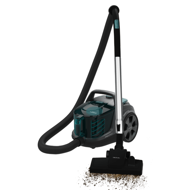 Cecotec Conga Rockstar Cyclonic XL ProAnimal Aspirador De Trineo De 900 W. Ciclónico Sin Bolsas Y Vaciado Higiénico. Máxima Capacidad Del Depósito De Hasta 2 8 L Con Doble Filtro HEPA Y Tubo Telescópico Metálico. Radio De