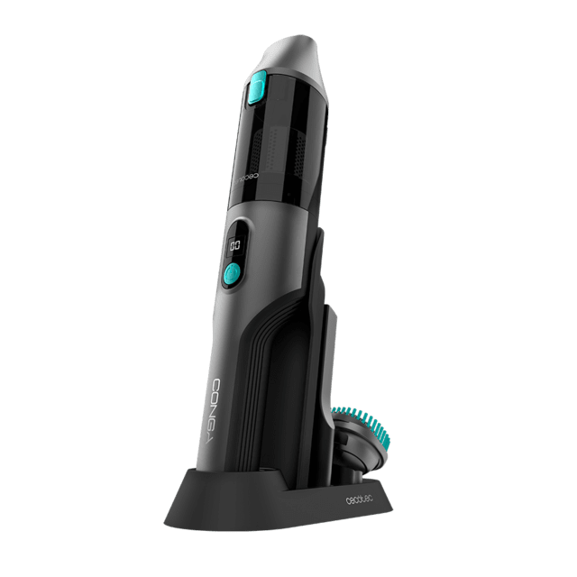 Cecotec Conga Rockstar Micro 15000 Clean&Car. Aspiradora de Mano 200 W Motor Digital Poder de Succión 20 kPa 2 Modos de Potencia Autonomía 30 Minutos Aspirador de mano BLDC