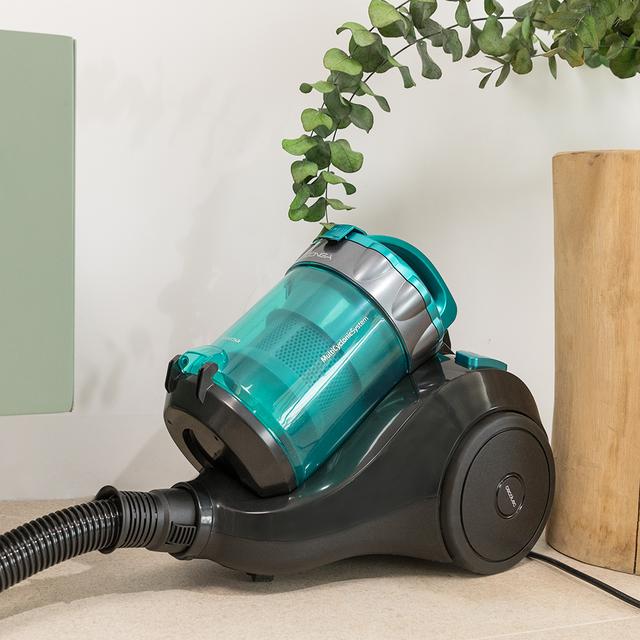 Cecotec Conga Rockstar Multicyclonic Aspirador De Trineo De 800 W De Potencia. Multiciclónico Sin Bolsa. Máxima Capacidad Del Depósito De Hasta 2 5 L Con Filtrado De Alta Eficiencia Y Tubo Telescópico Metálico. Incluye Acce