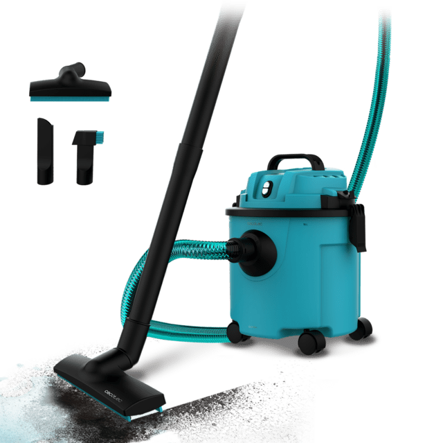 Cecotec Conga Rockstar Wet & Dry Compact Garden Plus Aspirador de sólidos y líquidos de 16 L y 1200 W que permite un fácil transporte gracias a su reducido peso y a su formato compacto doble función de succión y soplado. As