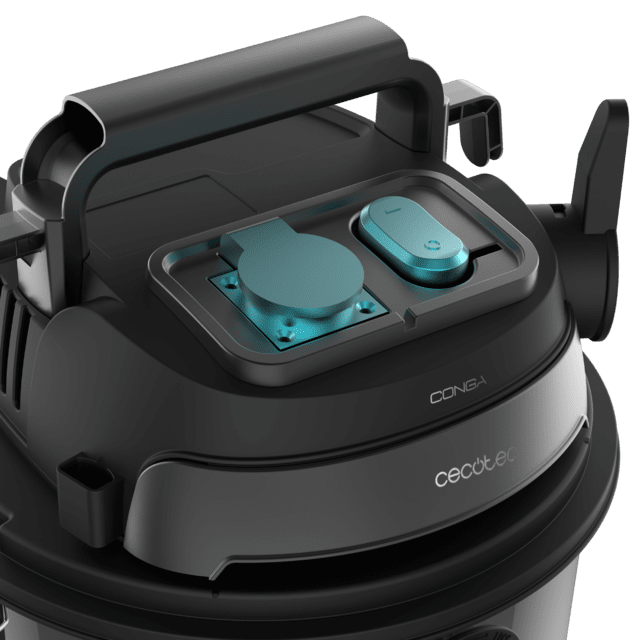 Cecotec Conga Rockstar Wet & Dry Steel Pro Tool Aspirador De Sólidos Y Líquidos De Metal Que Permite Una Mayor Durabilidad Y Resistencia Con Capacidad De 30 L Y 1600 W De Potencia Para Acabados Perfectos. Incluye Enchufe Para