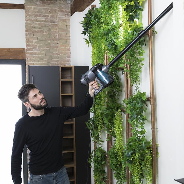 Cecotec Conga Thunderbrush 560.Aspirador Vertical Con Tecnología Ciclónica Filtro De Alta Eficiencia Radio De Acción 6 Metros Consumo 600 W Aspirador Escoba Y De Mano Con Cable