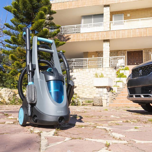 Cecotec Conga Triton 5000 UltraClean&Car. Hidroaspirador Con 1500 W 4 En 1: Función Hidrolimpiadora Aspirador De Sólidos Y Líquidos Y Sopladora 120 Bar Poder Succión 15 KPa Kit De Accesorios Hidrolimpiadora