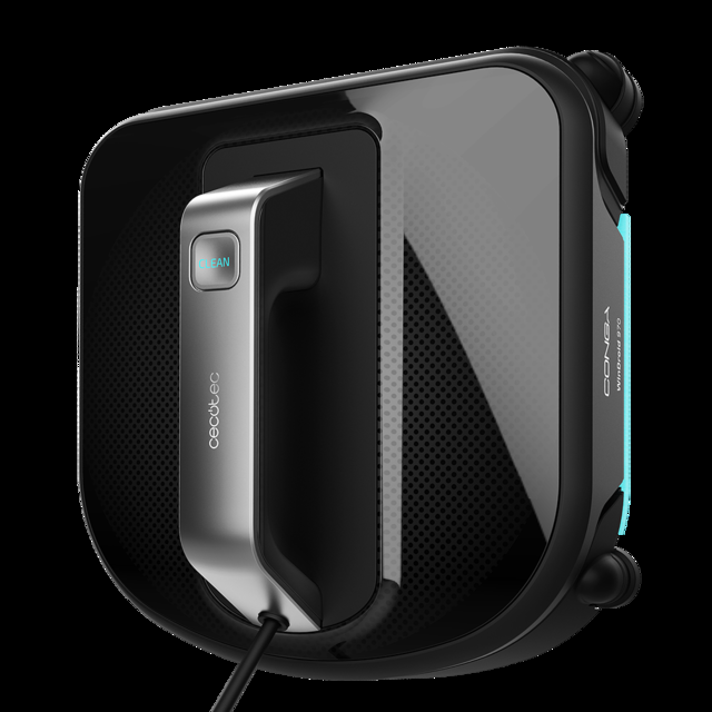 Cecotec Conga WinDroid 970 Robot Limpiacristales. ITech WinSquare Navegación Inteligente Mopa Vibratoria Diseño Cuadrado 5 Modos De Limpieza Sistema Seguridad Robot Limpiacristales Y Azulejos
