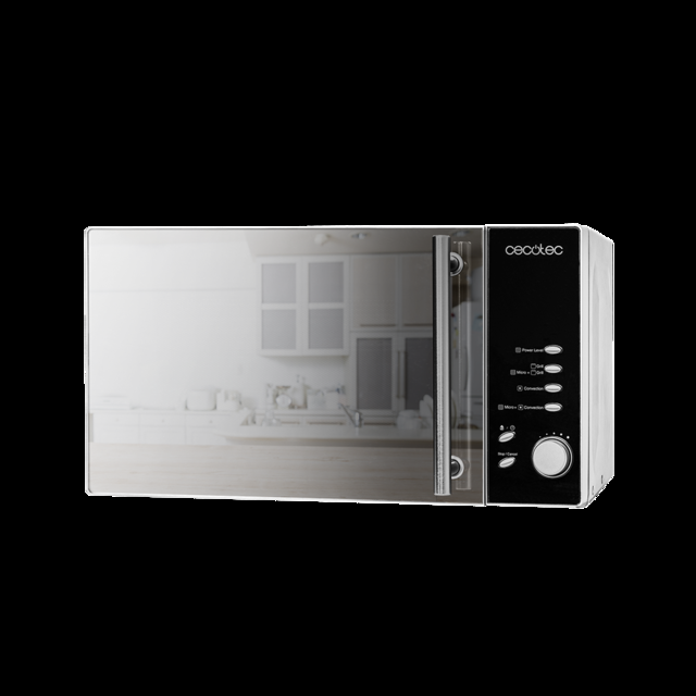 Cecotec Convection 2500. Microondas de convección de 900 W Grill de 1950 W Capacidad 25 Litros Horno de calor por convección 8 Funciones preconfiguradas Pantalla LED Microondas de convección de 25 l